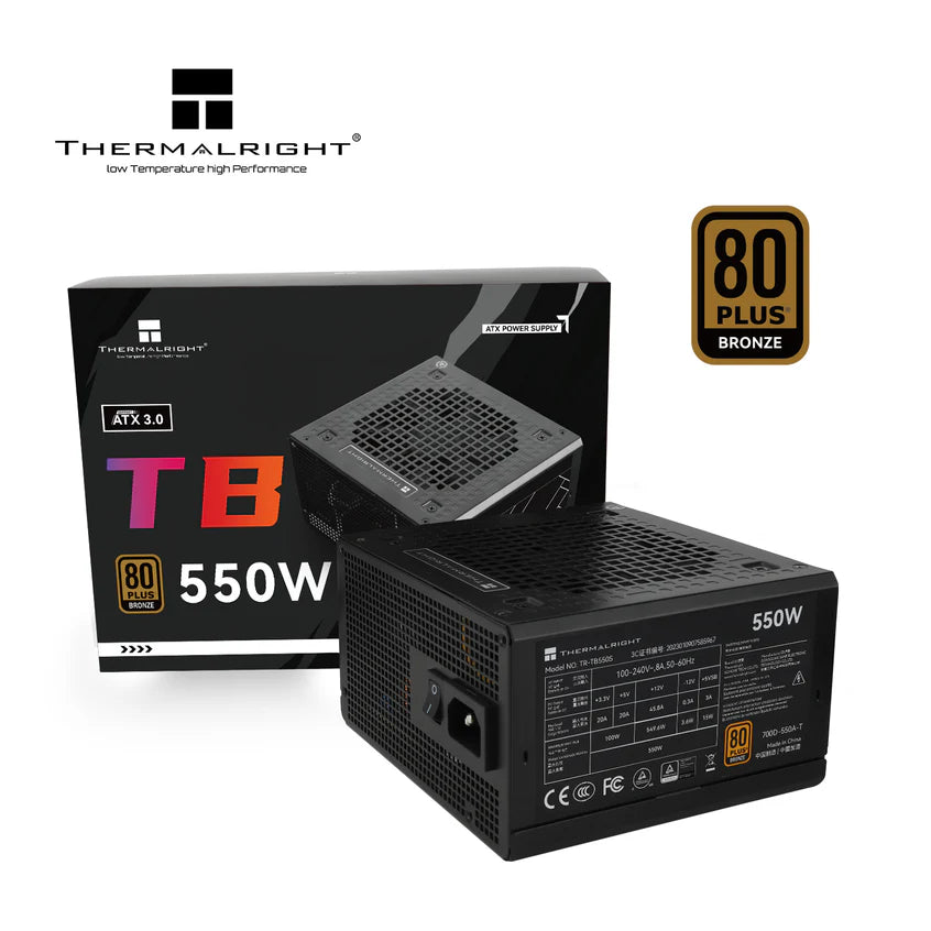 Thermalright TB-550S 550W Bronze Non-Modular Power Supply Thermalright TB-550S 550W Bronze Non-Modular Power Supply